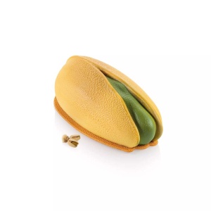 Pisztácia 19 x 9,4 x H 7,2 cm - 3D szilikon tortaforma, 750 ml + vágóforma