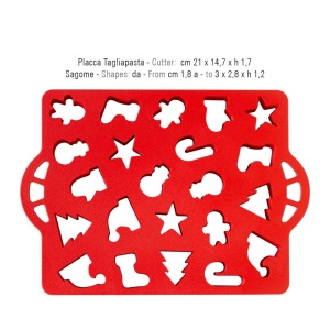 Plastic Christmas Cutters - Mini Cookies 1.8 - 3 x 2.8 x H 1.2 cm - Img 3