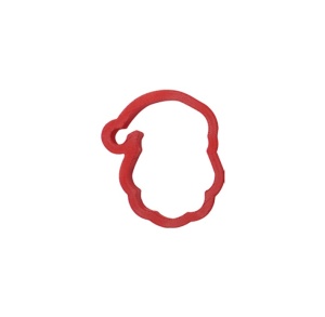 Plastic Christmas - Santa Claus, Ø 8 x H 2 cm - Img 1