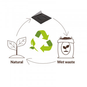 Plastic Presentation Monoportion Presentation Base, Compostable Round Black, Ø 8.6 cm, Set 100 pcs - Img 4