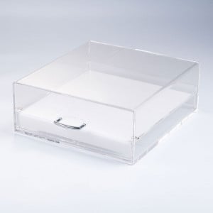 Plexi semleges vitrin Transp. Makaronokhoz, 5 csatornás, 35x32.5xH13 cm - Img 1