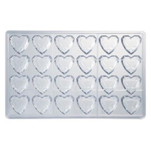 Polikarbonát forma Diamant 24 csokoládé praliné, Ø 3,3 x H 1,5 cm, 10 gr, 10 g - Img 2