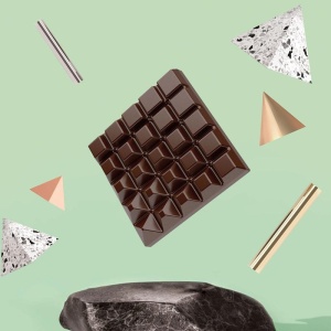 Polycarbonate mould 6 Snack Snacks Chocolate Square, 27.5x17.5 cm - Img 2