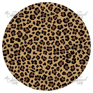 Printed Sugar Paste Textures Textures Model 1 Leopard, Ø 20 cm - Confectioner Istet