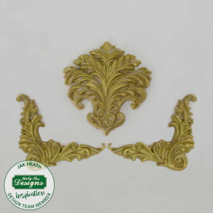 Rococo Decor Silicone Mould Rococo 3 Subjects 6 - 5.5 x 5.5 - 5 cm - Img 3
