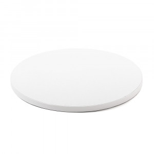 Round Cake Plate Satin White, Ø 45 x H 1.2 cm - Img 1