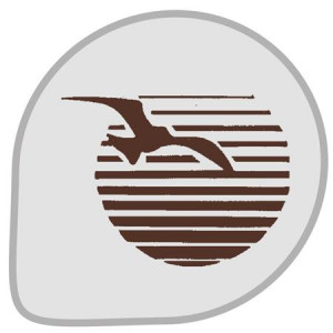*Round Plastic Soap Dish Decor Sunrise at Sea Ø 26 cm