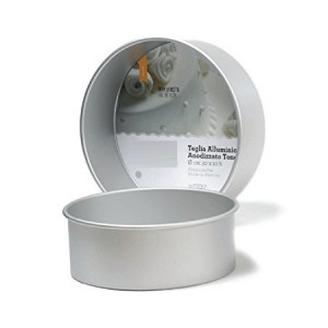 Round Tray Round Straight Edged Tray, Ø 25 x H 10 cm, Anodised Aluminium - Img 1