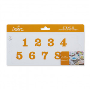 Sablon Plastic Decor Cifre, 25 x 10 cm - Img 4