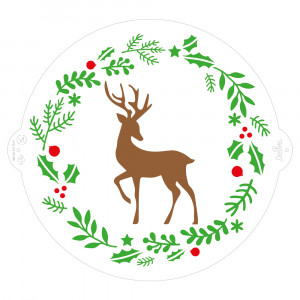 Sablon Plastic Decor Top, Christmas model, Ø 25 cm - Img 1