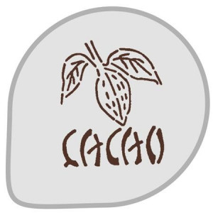 *Sablon Plastic Rotund Decor Cacao Ø 26 cm