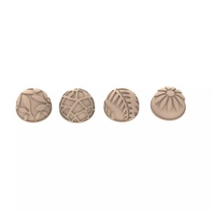 Set 4 Stampile pentru Matrite Praline Semisfera, Ø 3.1 x H 1.6 cm - Img 3