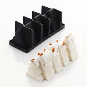 Silicon Cake Tin 3D Forest 25 x 9.7 x H 9.5 cm, 1065 ml - Img 2