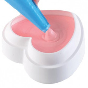 Silicon Cake Tin Inima 3D Ti Amo + Cutter, 17 x 16.4 x H 6.3 cm - Img 6
