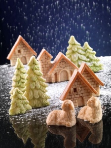Silicon Christmas mould - Brad, 7 x 4 cm - Img 2