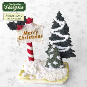 Silicon Christmas moulding - Christmas trees, 3 Subjects Ø 4.8 - 8 cm - Img 3