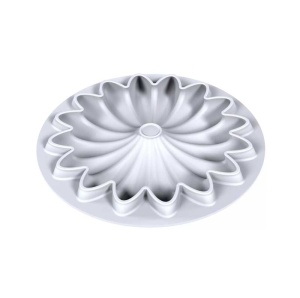 Silicon Decor Top/Insertion mould, Bloom Ø 17.3 x H 2.2 cm, 1 cavity, 300 ml - Img 3