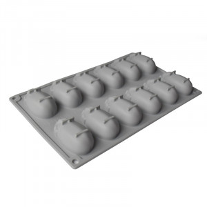 Silicon Gourmand mould 6.7 x 3.5 x H 2.5 cm, 12 cavities - Img 2