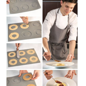 Silicon Gourmand mould Small circle Ø 9 x H 0.35 cm, 11 cavities - Img 3