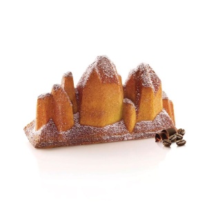 Silicon mould 3D Trunks Three Peaks 21 x 8 x H 11 cm, 650 ml - Img 2