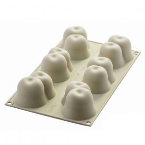Silicon mould Cherry 7.5 x 5 x H 4.5 cm, 6 cavities x 105 ml - Img 2