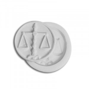 Silicon mould Horoscope Libra Horoscope, Ø 3.8 cm (SLK154) - Img 1