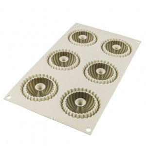 Silicon mould Radius Ø 6.7 x H 3.3 cm, 6 cavities x 85 ml - Img 2