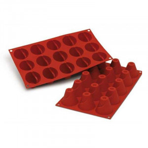Silicon mould Vulcano medium Ø5xH4.5cm, 15 cavities (SF094) - Img 1