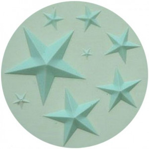 Silicon Star Mould, Ø 0.4 - 4 cm, 8 Decorations - Img 1