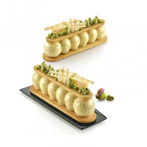 Silicon Truffle Ecler mould 13 x 3.1 x H 2.8 cm, 8 cavities, 75 ml + cutter - Img 2