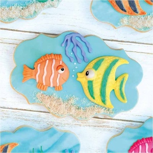 Silicone Fish Mould, 4 Subjects Ø 4 and 4.2cm - Img 2