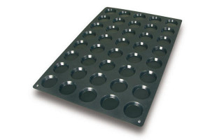 Silicone Mignon Florentine discs Ø 6 cm x H 1.1 cm, 40 cavities, 25 ml (SQ004) - Img 2