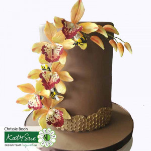 Silicone mould 5 patterns Orchid Ø 8 - 4 cm, 3 pcs - Img 7