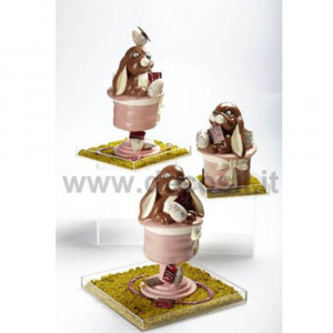 Silicone mould Bunnies in 3D Magic Bunny, Ø 11.5 x H 16.5 cm - Img 3