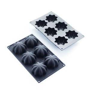 Silicone mould Medusa 7.2 x 7.2 x H 4 cm, 6 cavities, 113 ml - Img 3