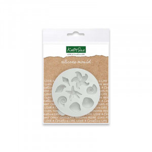 Silicone mould Sea Creatures, 8 Figurines, Ø 1.5 - 3 cm - Img 1