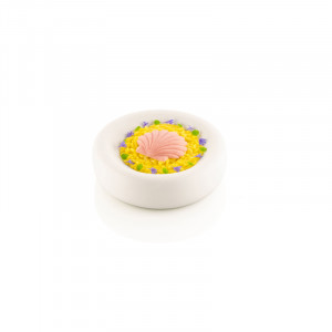 Silicone mould Silikomart NaturaE Shell 7.2 x 6.5 x H 0.9 cm, 15 ml, 8 cavities - Img 1