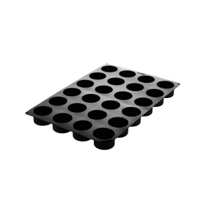 Silicone mould Single-portion cylinder Ø 5 x H 3 cm, 24 cavities, 200 ml (SQ080) - Img 2