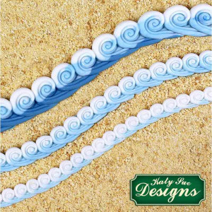 Silicone Moulding Sea Waves Border, 3 Subjects L 19.5 cm - Img 4