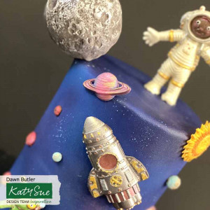 Silicone Space Rocket mould 9.8 cm - Img 3