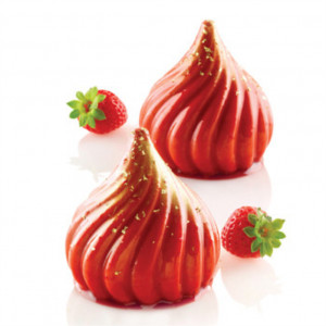 Smochina 3D, Ø6.7xH7.35cm - Силициева форма за монопорции, 5 кухини - Img 3