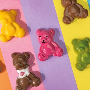 Snack Chocolate Snack 8 x 6.45 x H 2.25 cm - Polycarbonate mould Urs, 6 cavities, 56 gr - Img 2