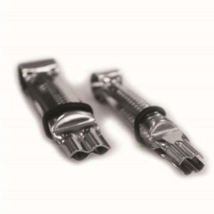 *Stainless Stainless Steel Open-Eyed Straight Edges, 2 Sizes, Set of 2 Pieces - Img 1