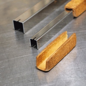 Stainless steel baking tin 39 x 3.2 x H 3.1 cm - Img 3