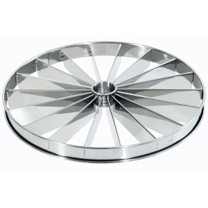 Stainless Steel Cake Portioning Marker, 18 Portions, Ø 32 x H 4 cm
