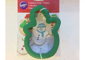 Stainless steel Christmas - Snowman Ø 13.5 x H 3.5 cm - Img 2