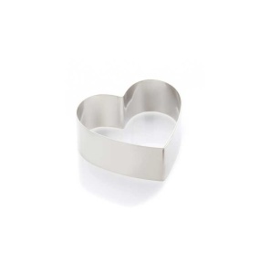 Stainless Steel Heart 18 x 16.9 x H 4 cm