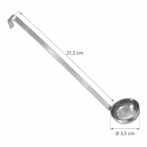 Stainless Steel Ladle, Ø 3.5 x 21.5 cm