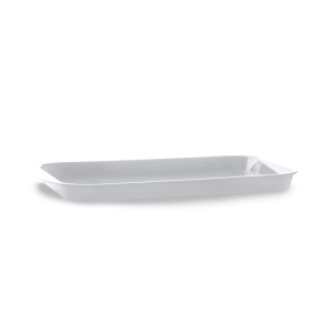 Straight-edged tray, White Plexiglas, 35.5 x 25.5 cm - Img 2