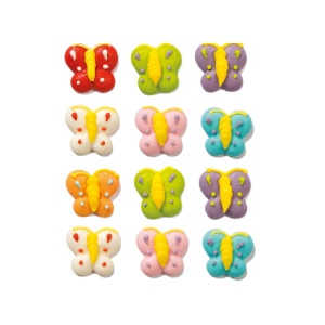 Sugar Decor - Butterflies R 2.5 cm, 12 pieces - Img 2